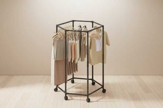 360° Rotating Metal Clothing Rack